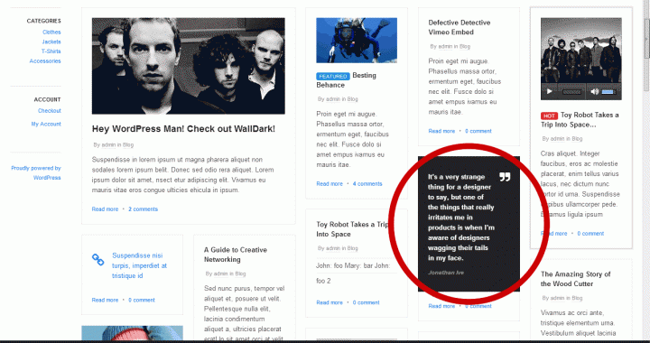 WordPress無料テーマ「WallPress」 覚書